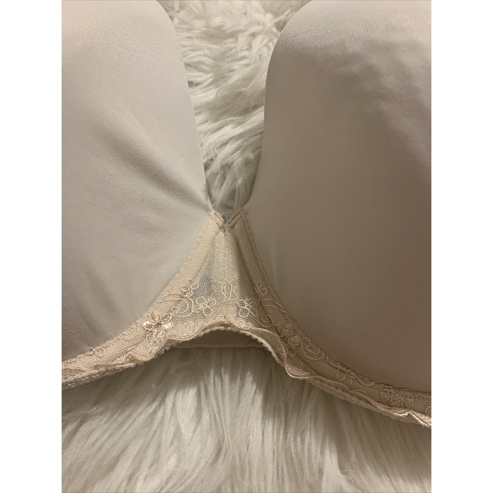 olga full coverage t shirt bra beige 38DD style 35178 - Picture 3 of 10